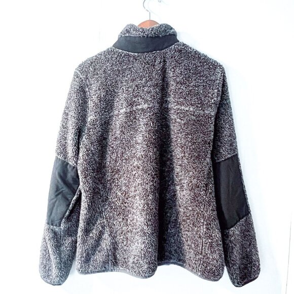 L.L.Bean Hi-Pile Fleece Jacket Gray Grey Large - Picture 7 of 14